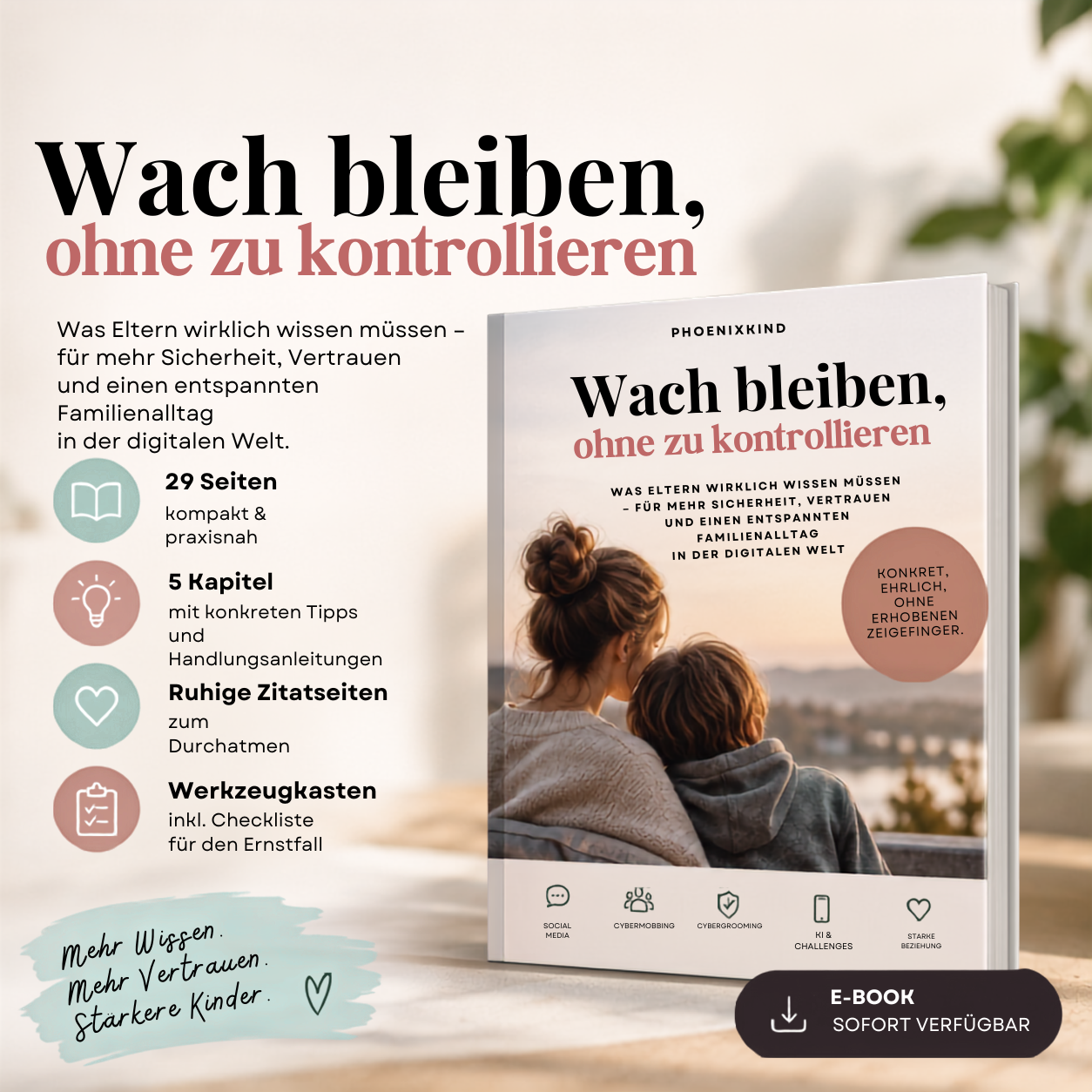 E-Book: Wach bleiben, ohne zu kontrollieren – Medienprävention für Eltern